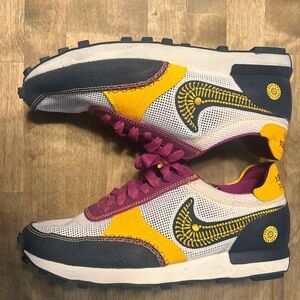 Colorful Sneakers with Yellow and Purple Accents